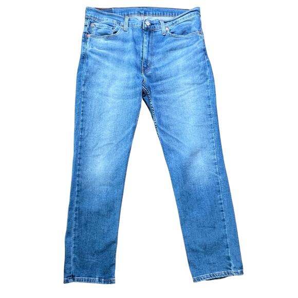 Levi's 511 Cotton Blend Mid Rise Denim Straight Jeans Men's Size 36 x 29 Blue - Picture 1 of 9